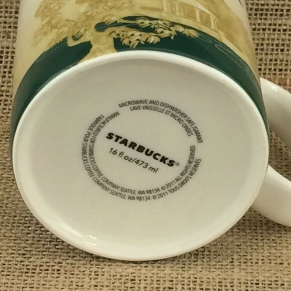 Starbucks Atlanta Mug Cup Icon Series Piedmont Park 16oz 2011 Coffee Tea USA - Picture 8 of 12
